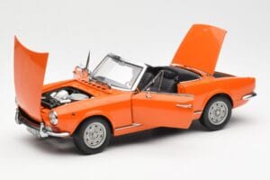 Fiat 124 BS Oranžna Sun Star 1:18 4906 Kovina – slika 2 od 8