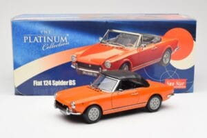 Fiat 124 BS Oranžna Sun Star 1:18 4906 Kovina – slika 8 od 8
