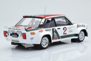 Fiat 131 Abarth Alitalia #2 W. Röhrl / C. Geistdörfer Rally Monte Carlo 1978 Kyosho 1:18 08376G Kovina – slika 3 od 10
