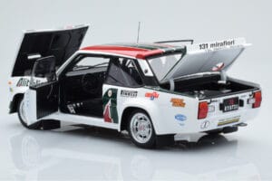 Fiat 131 Abarth Alitalia #2 W. Röhrl / C. Geistdörfer Rally Monte Carlo 1978 Kyosho 1:18 08376G Kovina – slika 5 od 10
