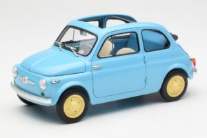 Fiat Nuova 500 Celeste Modra Kyosho 1:18