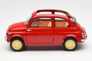 Fiat Nuova 500 Coral Rdeč Kyosho 1:18 08966R Kovina – slika 4 od 8