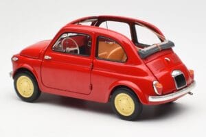 Fiat Nuova 500 Coral Rdeč Kyosho 1:18 08966R Kovina – slika 7 od 8