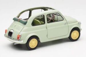 Fiat Nuova 500 Clear Zelena Kyosho 1:18 08966LG Kovina – slika 3 od 8