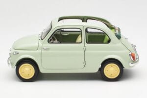Fiat Nuova 500 Clear Zelena Kyosho 1:18 08966LG Kovina – slika 4 od 8