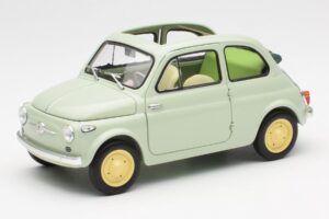 Fiat Nuova 500 Clear Zelena Kyosho 1:18