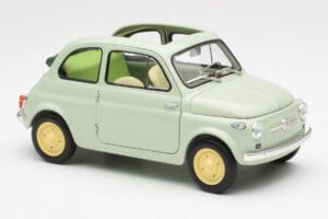 Fiat Nuova 500 Clear Zelena Kyosho 1:18 08966LG Kovina – slika 6 od 8