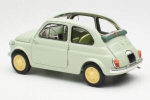 Fiat Nuova 500 Clear Zelena Kyosho 1:18 08966LG Kovina – slika 7 od 8