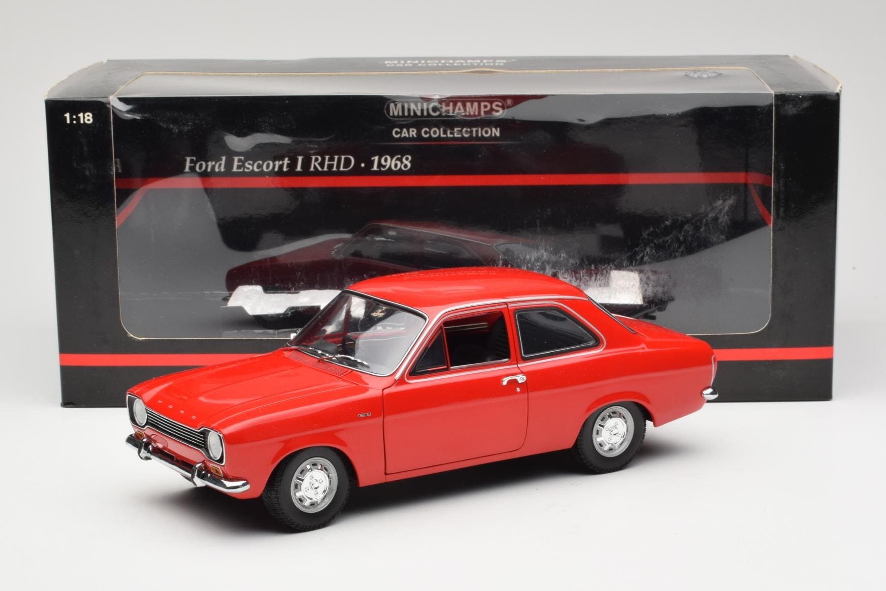 Ford Escort Mk1 RHD Rdeč Minichamps 1:18 150081070 Kovina – slika 8 od 8