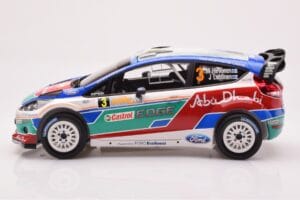 Ford Fiesta RS WRC Ford Abu Dhabi #3 M. Hirvonen / J. Lehtinen Winner Rally Australia 2011 Minichamps 1:18 151110803 Kovina – slika 3 od 6