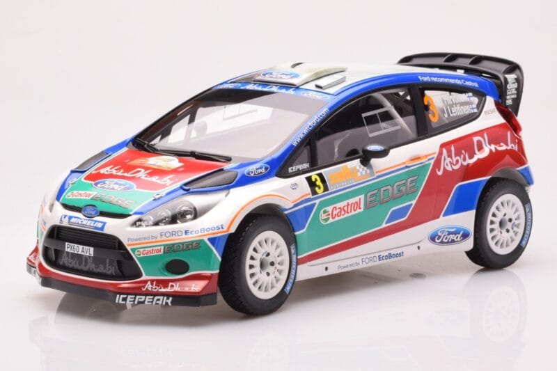 Ford Fiesta RS WRC Ford Abu Dhabi #3 M. Hirvonen / J. Lehtinen Winner Rally Australia 2011 Minichamps 1:18