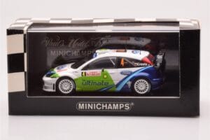 Ford Focus RS WRC #4 R. Kresta / J. Tomanek Rally Monte Carlo 2005 Minichamps 1:43 400058404 Kovina – slika 4 od 4