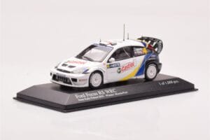 Ford Focus RS WRC #4 M. Martin / M. Park Neste Rally Finland Winners 2003 Minichamps 1:43 400038304 Kovina – slika 2 od 4