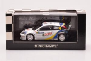 Ford Focus RS WRC #4 M. Martin / M. Park Neste Rally Finland Winners 2003 Minichamps 1:43 400038304 Kovina – slika 4 od 4