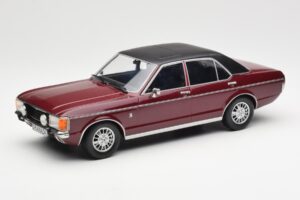 Ford Granada Mk1 Kovinska Temno Rdeča Mat Črna MCG 1:18