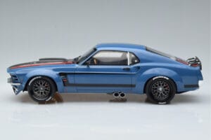 Ford Mustang Boss Cobra Ruffian Cars Modra GT Spirit 1:18 GT426 Smola – slika 3 od 6
