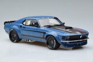 Ford Mustang Boss Cobra Ruffian Cars Modra GT Spirit 1:18 GT426 Smola – slika 4 od 6