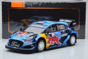 Ford Puma Rally1 WRC #7 P-L. Loubet / N. Gilsoul Rally Sweden 2023 IXO 1:18 18RMC154B Kovina – slika 6 od 6