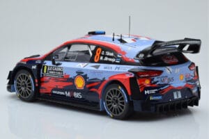 Hyundai i20 Coupe WRC #8 O. Tanak / M. Jarveoja Rally Monte Carlo 2020 IXO 1:18 18RMC067C Kovina – slika 5 od 6