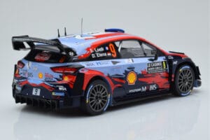 Hyundai i20 Coupe WRC #9 S. Loeb / I. Galmiche Rally Monte Carlo 2020 IXO 1:18 18RMC067B Kovina – slika 2 od 6
