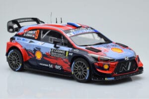 Hyundai i20 Coupe WRC #9 S. Loeb / I. Galmiche Rally Monte Carlo 2020 IXO 1:18 18RMC067B Kovina – slika 4 od 6