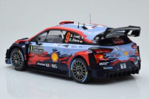 Hyundai i20 Coupe WRC #9 S. Loeb / I. Galmiche Rally Monte Carlo 2020 IXO 1:18 18RMC067B Kovina – slika 5 od 6