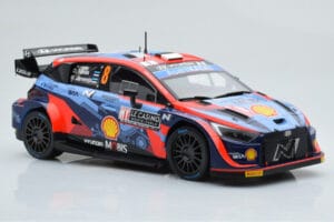 Hyundai i20 N Rally1 #8 O. Tanak / M. Jarveoja Rally Monte Carlo 2022 IXO 1:18 18RMC113 Kovina – slika 4 od 6
