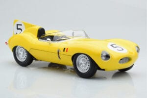 Jaguar D-Type #5 Ecurie Nationale Belge 24 Hours of Le Mans 1956 CMR 1:18 CMR143 Kovina – slika 4 od 6