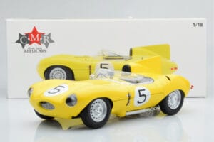 Jaguar D-Type #5 Ecurie Nationale Belge 24 Hours of Le Mans 1956 CMR 1:18 CMR143 Kovina – slika 6 od 6