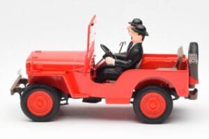 Jeep Willys Tintin 2 Figurici UT Models 1:18 180150000 Kovina – slika 3 od 6