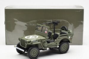 Jeep Willys MB US Army D-Day 1944 Norev 1:18 189016 Kovina – slika 10 od 10