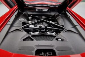Lamborghini Aventador LP700-4 Andromeda Rdeča AUTOart 1:18 74669 Kovina – slika 9 od 10