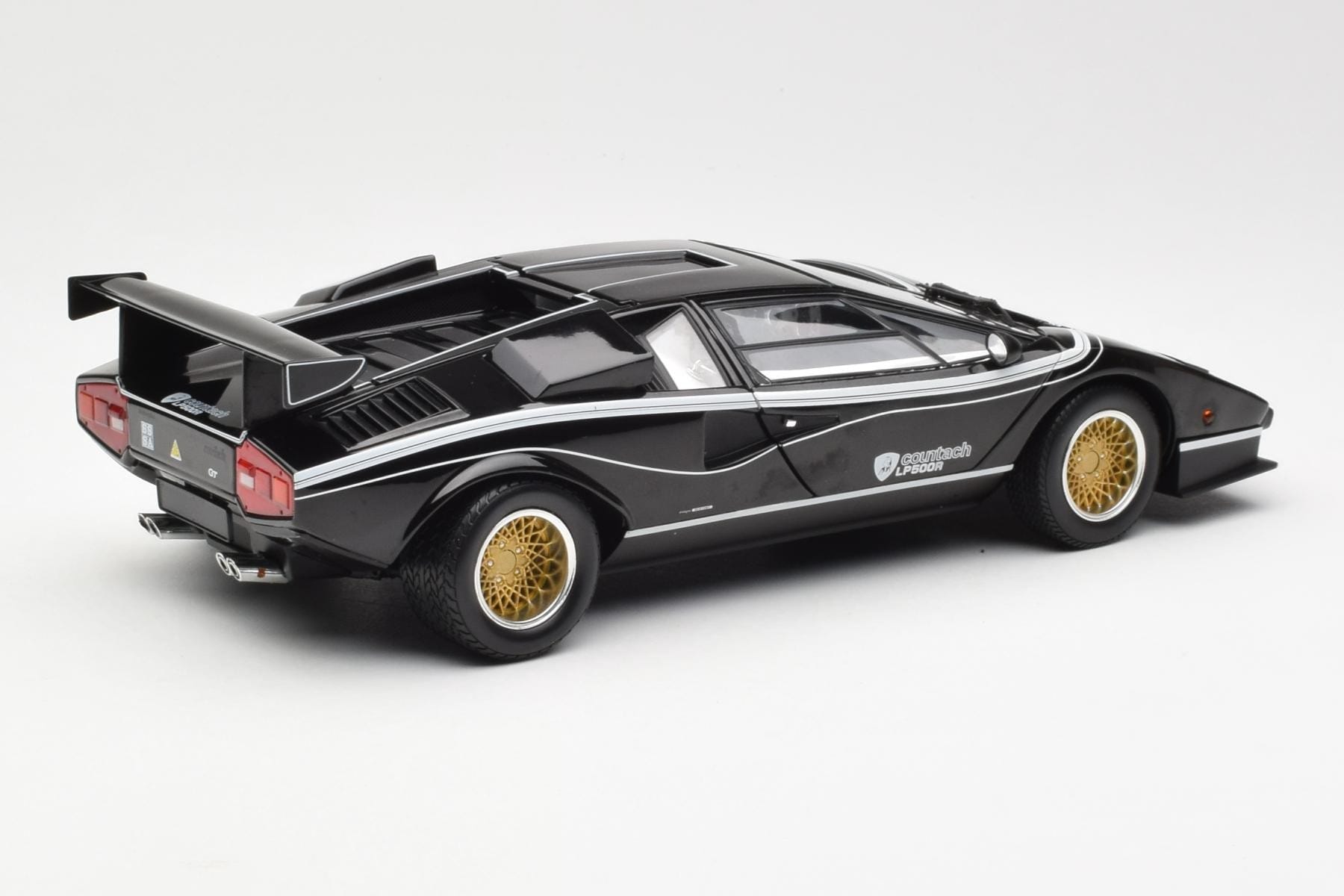 Lamborghini Countach LP 500R Črn Kyosho 1:18 08320C Kovina – slika 3 od 8