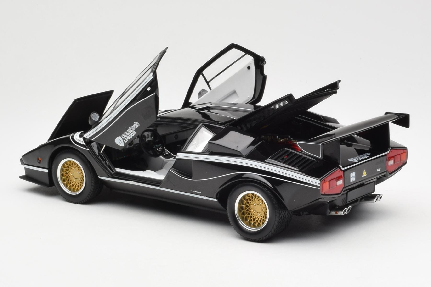 Lamborghini Countach LP 500R Črn Kyosho 1:18 08320C Kovina – slika 5 od 8