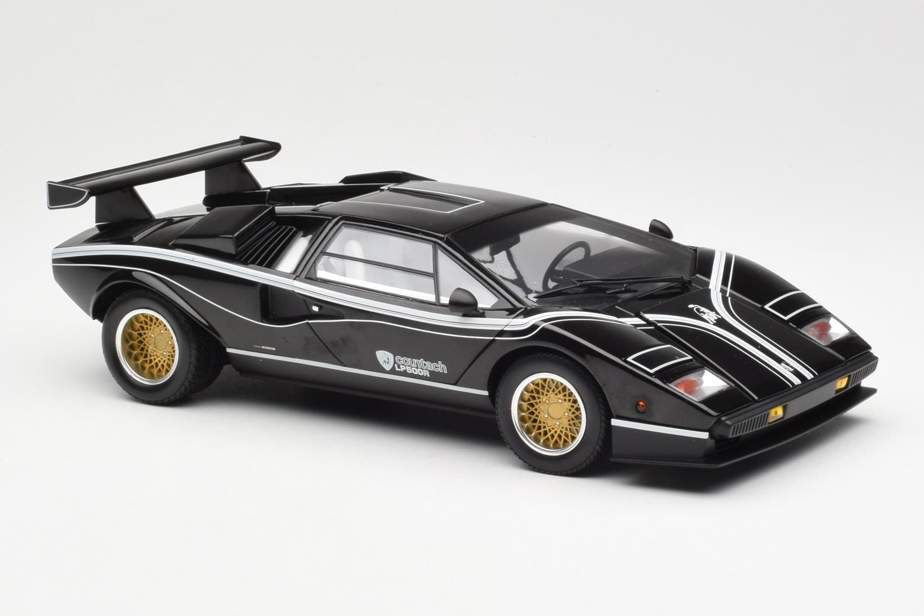 Lamborghini Countach LP 500R Črn Kyosho 1:18 08320C Kovina – slika 6 od 8