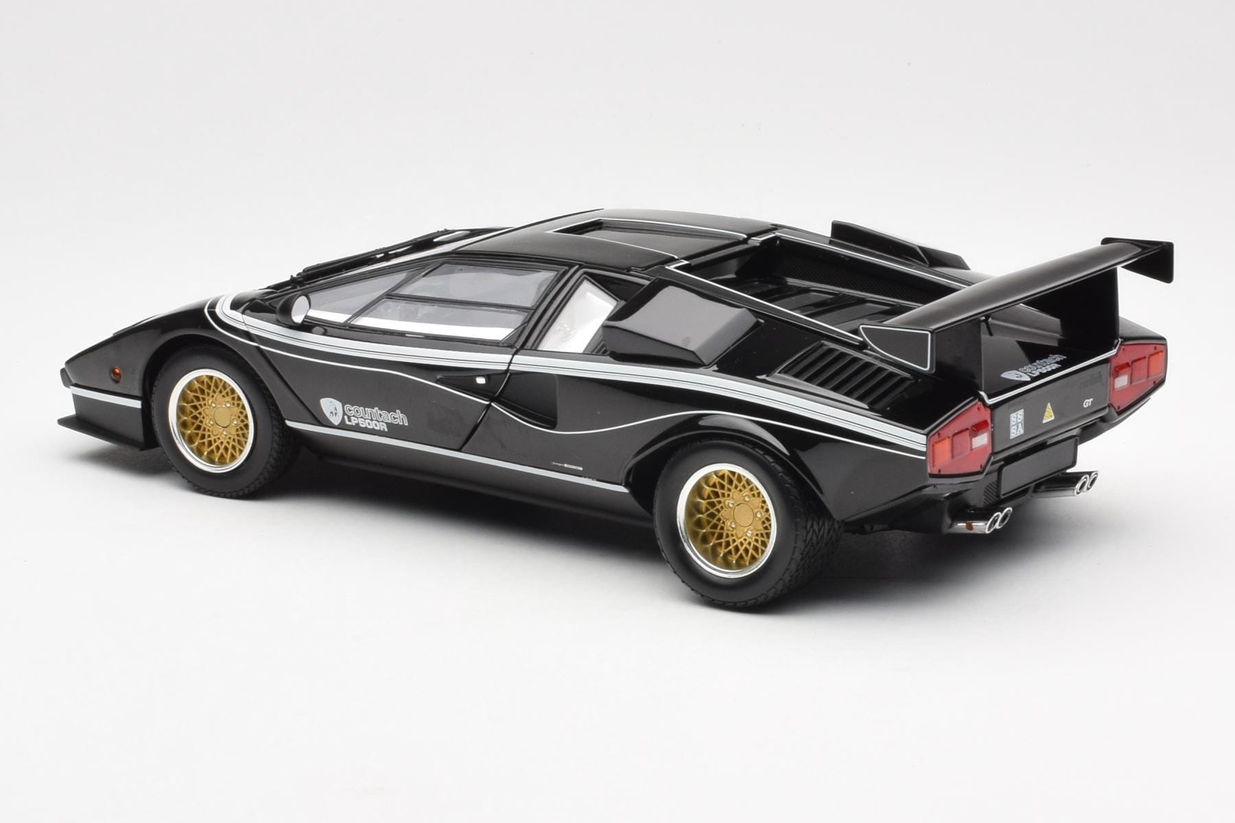 Lamborghini Countach LP 500R Črn Kyosho 1:18 08320C Kovina – slika 7 od 8