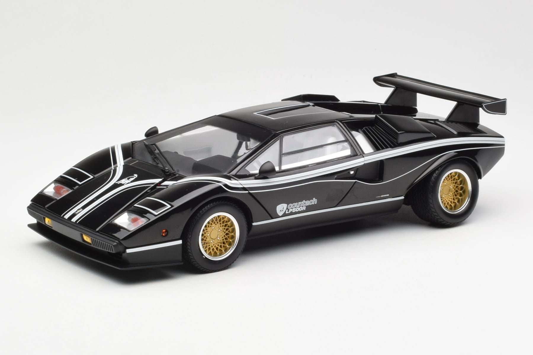 Lamborghini Countach LP 500R Črn Kyosho 1:18 08320C Kovina