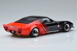 Lamborghini Miura LB Works Liberty Walk Advan GT Spirit 1:18 KJ033 Smola – slika 2 od 6