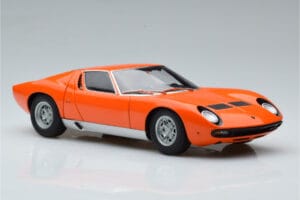 Lamborghini Miura SV Oranžna AUTOart 1:18 74542 Kovina – slika 6 od 8