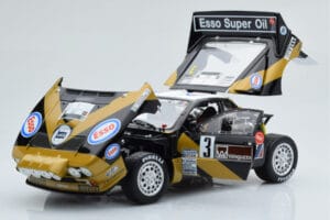 Lancia 037 ESSO #3 F. Tabaton Rally Targa Florio 1985 Kyosho 1:18 08306H Kovina – slika 2 od 8