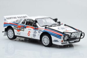 Lancia 037 Martini #8 A. Bettega / M. Perissinot Safari Rally 1985 Kyosho 1:18 08306J Kovina – slika 6 od 8