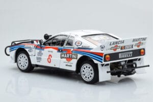 Lancia 037 Martini #8 A. Bettega / M. Perissinot Safari Rally 1985 Kyosho 1:18 08306J Kovina – slika 7 od 8