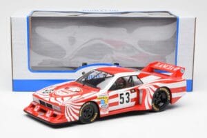 Lancia Beta Montecarlo Gr.5 #53 R. Patrese / E. Cheever 6 Hours of Silverstone 1980 MCG 1:18 MCG18814R Kovina – slika 6 od 6