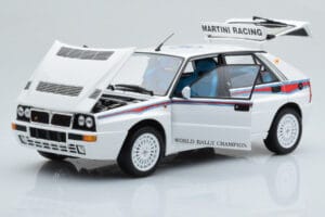Lancia Delta HF Integrale 6 Bel Kyosho 1:18 08344E Kovina – slika 2 od 8
