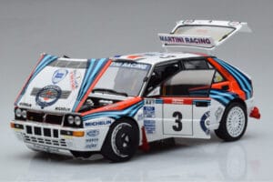 Lancia Delta HF Integrale Evoluzione #3 D. Auriol / B. Occelli Tour de Corse 1992 Kyosho 1:18 08348H Kovina – slika 2 od 9