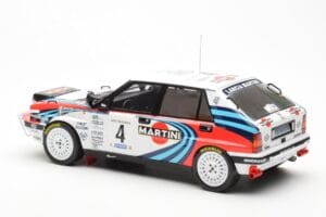Lancia Delta Integrale 16V #4 A. Fiorio Rally Safari 1990 IXO 1:18 18RMC139B Kovina – slika 5 od 6