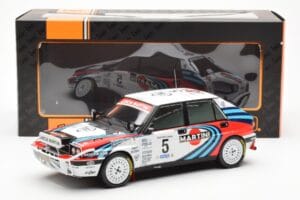 Lancia Delta Integrale 16V #5 J. Kankkunen / J. Piironen Rally Safari 1990 IXO 1:18 18RMC139C Kovina – slika 6 od 6