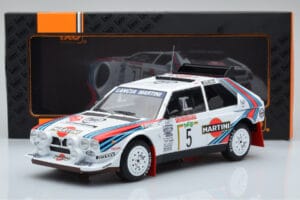 Lancia Delta S4 #5 M. Biasion / T. Siviero Rally San Remo 1986 IXO 1:18 18RMC130B Kovina – slika 6 od 6