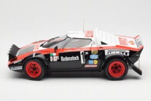 Lancia Stratos HF #1 Hunsruck Rally 1978 Kyosho 1:18 08130D Kovina – slika 4 od 8