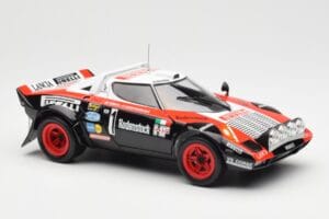 Lancia Stratos HF #1 Hunsruck Rally 1978 Kyosho 1:18 08130D Kovina – slika 6 od 8